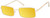 Prive Revaux Matrix Unisex Rectangular Polarized Sunglasses Champagne Gold 55 mm with Custom Cut Gold Mirror Lenses
