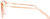 Side View of Prive Revaux Modern Designer Progressive Lens Prescription Rx Eyeglasses in Cantaloupe Crystal Ladies Cat Eye Full Rim Acetate 53 mm