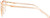 Side View of Prive Revaux Veronica Designer Blue Light Blocking Eyeglasses in Cantaloupe Crystal Ladies Cat Eye Full Rim Acetate 53 mm