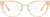 Front View of Prive Revaux Veronica Designer Blue Light Blocking Eyeglasses in Cantaloupe Crystal Ladies Cat Eye Full Rim Acetate 53 mm