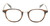 Front View of OTIS A Day Late Designer Progressive Lens Prescription Rx Eyeglasses in Eco Hornwood Unisex Round Full Rim Acetate 50 mm