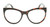 Front View of OTIS Aerial Designer Reading Eye Glasses with Custom Cut Powered Lenses in Ochre Havana Tortoise Ladies Cat Eye Full Rim Acetate 56 mm