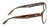 Side View of OTIS Aerial Designer Reading Eye Glasses with Custom Cut Powered Lenses in Ochre Havana Tortoise Ladies Cat Eye Full Rim Acetate 56 mm