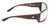 Side View of OTIS Coastin Slim Designer Bi-Focal Prescription Rx Eyeglasses in Matte Woodland Unisex Rectangular Full Rim Acetate 61 mm