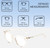 Dimensions and Measurements Illustration of OTIS Jazmine Designer Blue Light Blocking Eyeglasses in Eco Crystal Coral Ladies Cat Eye Full Rim Acetate 53 mm