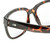 Close Up View of OTIS Odyssey Designer Reading Eye Glasses in Ochre Havana Tortoise Ladies Cat Eye Full Rim Acetate 54 mm