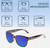 Dimensions and Measurements Illustration of OTIS Odyssey Designer Polarized Sunglasses with Custom Cut Blue Mirror Lenses in Ochre Havana Tortoise Ladies Cat Eye Full Rim Acetate 54 mm