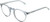 Profile View of OTIS Omar Designer Reading Eye Glasses with Custom Cut Powered Lenses in Eco Crystal Wave Neutral Unisex Round Full Rim Acetate 50 mm