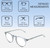 Dimensions and Measurements Illustration of OTIS Omar Designer Reading Eye Glasses with Custom Cut Powered Lenses in Eco Crystal Wave Neutral Unisex Round Full Rim Acetate 50 mm