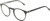 Profile View of OTIS Omar Designer Blue Light Blocking Eyeglasses in Satin Black Clear Unisex Round Full Rim Acetate 50 mm