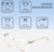 Dimensions and Measurements Illustration of OTIS Summer of 67 X Designer Progressive Lens Prescription Rx Eyeglasses in Eco Clear Unisex Square Full Rim Acetate 52 mm