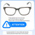 Size Awareness Illustration of OTIS Test of Time X Designer Progressive Lens Blue Light Blocking Eyeglasses in Eco Havana Tortoise Unisex Square Full Rim Acetate 55 mm