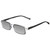 Elton John Bullet Unisex Rectangular Designer Polarized Sunglasses in Black Crystal 47mm CHOOSE LENS COLOR with Custom Cut Silver Mirror Lenses