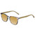 Elton John Single 1 Unisex Square Designer Polarized Sunglasses in Multi Color Crystal Brown Blue 45mm CHOOSE LENS COLOR with Custom Cut Gold Mirror Lenses