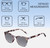 Dimensions and Measurements Illustration of Elton John Single 2 Designer Polarized Sunglasses with Custom Cut Smoke Grey Lenses in Tortoise Havana Brown Unisex Square Full Rim Acetate 45 mm