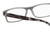 Close Up View of Perry Ellis PEBX44 Designer Reading Eye Glasses with Custom Cut Powered Lenses in Gloss Black Marble Unisex Rectangular Full Rim Acetate 50 mm