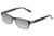 Perry Ellis PEBX44 Unisex Rectangular Designer Polarized Sunglasses in Gloss Black Marble 50mm CHOOSE LENS COLOR with Custom Cut Silver Mirror Lenses