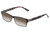 Perry Ellis PEBX44 Unisex Rectangular Designer NON-polarized Sunglasses in Gloss Black Marble 50mm CHOOSE LENS COLOR with Custom Cut Brown Gradient Lenses