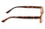Side View of Perry Ellis PEBX44 Designer Single Vision Prescription Rx Eyeglasses in Gloss Brown Marble Unisex Rectangular Full Rim Acetate 50 mm
