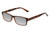Perry Ellis PEBX44 Unisex Rectangular Designer Polarized Sunglasses in Gloss Brown Marble 50mm CHOOSE LENS COLOR with Custom Cut Silver Mirror Lenses
