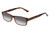 Perry Ellis PEBX44 Unisex Rectangular Designer NON-polarized Sunglasses in Gloss Brown Marble 50mm CHOOSE LENS COLOR with Custom Cut Grey Gradient Lenses