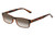 Perry Ellis PEBX44 Unisex Rectangular Designer NON-polarized Sunglasses in Gloss Brown Marble 50mm CHOOSE LENS COLOR with Custom Cut Brown Gradient Lenses