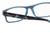 Close Up View of Perry Ellis PEBX44 Designer Single Vision Prescription Rx Eyeglasses in Gloss Navy Blue Marble Unisex Rectangular Full Rim Acetate 50 mm
