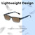 Lightweight Construction Illustration of Perry Ellis PEBX44 Designer Polarized Sunglasses with Custom Cut Amber Brown Lenses in Gloss Navy Blue Marble Unisex Rectangular Full Rim Acetate 50 mm