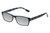 Perry Ellis PEBX44 Unisex Rectangular Designer Polarized Sunglasses in Gloss Navy Blue Marble 50mm CHOOSE LENS COLOR with Custom Cut Silver Mirror Lenses