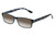 Perry Ellis PEBX44 Unisex Rectangular Designer NON-polarized Sunglasses in Gloss Navy Blue Marble 50mm CHOOSE LENS COLOR with Custom Cut Brown Gradient Lenses