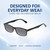 Comfort, Stylish, Everyday Confidence Illustration of Perry Ellis PEBX54 Designer Polarized Sunglasses with Custom Cut Smoke Grey Lenses in Gloss Black Marble Unisex Rectangular Full Rim Acetate 53 mm