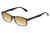 Perry Ellis PEBX54 Unisex Rectangular Designer Polarized Sunglasses in Gloss Black Marble 53mm CHOOSE LENS COLOR with Custom Cut Gold Mirror Lenses