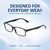 Comfort, Stylish, Everyday Confidence Illustration of Perry Ellis PEBX54 Designer Single Vision Prescription Rx Eyeglasses in Gloss Navy Blue Marble Unisex Rectangular Full Rim Acetate 53 mm