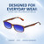 Comfort, Stylish, Everyday Confidence Illustration of Perry Ellis PEBX54 Designer Polarized Sunglasses with Custom Cut Blue Mirror Lenses in Gloss Tortoise Havana Marble Unisex Rectangular Full Rim Acetate 53 mm
