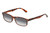 Perry Ellis PEBX54 Unisex Rectangular Designer NON-polarized Sunglasses in Gloss Tortoise Havana Marble 53mm CHOOSE LENS COLOR with Custom Cut Grey Gradient Lenses