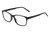 Profile View of Perry Ellis PEBX55 Designer Single Vision Prescription Rx Eyeglasses in Gloss Black Marble Unisex Square Full Rim Acetate 52 mm