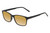Perry Ellis PEBX55 Unisex Square Designer Polarized Sunglasses in Gloss Black Marble 52mm CHOOSE LENS COLOR with Custom Cut Gold Mirror Lenses