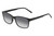 Perry Ellis PEBX55 Unisex Square Designer NON-polarized Sunglasses in Gloss Black Marble 52mm CHOOSE LENS COLOR with Custom Cut Grey Gradient Lenses