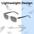 Lightweight Construction Illustration of Perry Ellis PEBX55 Designer Polarized Sunglasses with Custom Cut Smoke Grey Lenses in Gloss Crystal Clear Marble Unisex Square Full Rim Acetate 52 mm