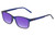 Perry Ellis PEBX55 Unisex Square Designer Polarized Sunglasses in Gloss Navy Blue Marble 52mm CHOOSE LENS COLOR with Custom Cut Purple Mirror Lenses