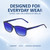 Comfort, Stylish, Everyday Confidence Illustration of Perry Ellis PEBX55 Designer Polarized Reading Sunglasses with Custom Cut Powered Blue Mirror Lenses in Gloss Navy Blue Marble Unisex Square Full Rim Acetate 52 mm