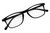 Top View of Perry Ellis PEBX57 Designer Single Vision Prescription Rx Eyeglasses in Gloss Black Marble Unisex Panthos Full Rim Acetate 50 mm