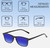 Dimensions and Measurements Illustration of Perry Ellis PEBX57 Designer Polarized Sunglasses with Custom Cut Blue Mirror Lenses in Gloss Black Marble Unisex Panthos Full Rim Acetate 50 mm