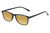 Perry Ellis PEBX57 Unisex Panthos Designer Polarized Sunglasses in Gloss Black Marble 50mm CHOOSE LENS COLOR with Custom Cut Gold Mirror Lenses