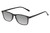 Perry Ellis PEBX57 Unisex Panthos Designer Polarized Sunglasses in Gloss Black Marble 50mm CHOOSE LENS COLOR with Custom Cut Silver Mirror Lenses