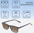 Dimensions and Measurements Illustration of Perry Ellis PEBX57 Designer Polarized Sunglasses with Custom Cut Amber Brown Lenses in Gloss Navy Blue Marble Unisex Panthos Full Rim Acetate 50 mm