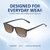 Comfort, Stylish, Everyday Confidence Illustration of Perry Ellis PEBX57 Designer Polarized Sunglasses with Custom Cut Amber Brown Lenses in Gloss Navy Blue Marble Unisex Panthos Full Rim Acetate 50 mm