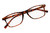 Top Laying View of Perry Ellis PEBX57 Designer Blue Light Blocking Eyeglasses in Gloss Tortoise Havana Marble Unisex Panthos Full Rim Acetate 50 mm