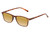 Perry Ellis PEBX57 Unisex Panthos Designer Polarized Sunglasses in Gloss Tortoise Havana Marble 50mm CHOOSE LENS COLOR with Custom Cut Gold Mirror Lenses