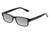 Perry Ellis PEBX59 Unisex Rectangular Designer Polarized Sunglasses in Gloss Black Marble 50mm CHOOSE LENS COLOR with Custom Cut Silver Mirror Lenses